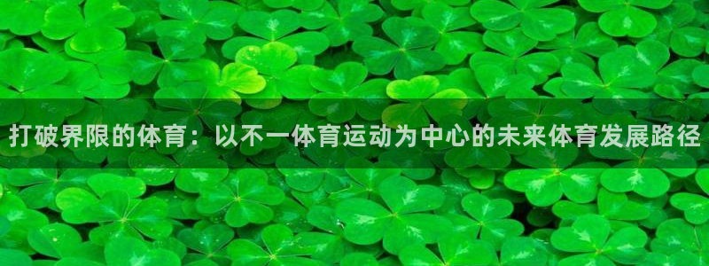 vsport体育：打破界限的体育：以不一体育运动为中心的未来体育发展路径
